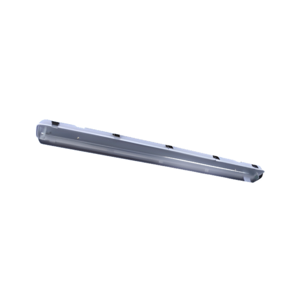 LUMINÁRIA HERMÉTICA ABS REFL ALUMÍNIO IP54 2X110W